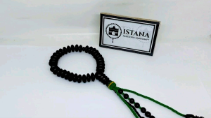 Tasbih Kayu Galih Kelor Hitam 33 Butir Model Tijani Terbaru