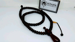 tasbih teras gemunggal kayu kemuning hitam