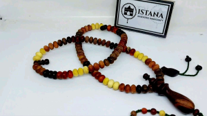 Tasbih Kombinasi Kayu Bertuah Model Kepala JUMBO Terbaru