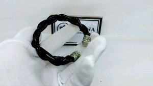 Gelang Akar Bahar Hitam Model Plintiran Kepang Terbaru