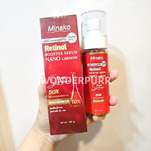 Minako Retinol Booster Serum 50x Nano Labdose Whitening for Face & Body 100g🇹🇭AUTHENTIC from Thailand