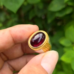 Cincin Batu Kecubung Api Super Keren