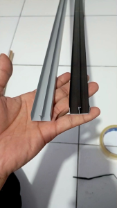 Rel etalase rel bawah U rel atas M rel bingkai kaca H ukuran panjang 150cm Model Rel Etalase Multifungsi - Lazada