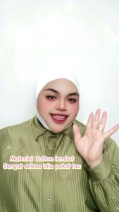 Plus Size [ 60KG - 120KG ] Inner Dagu Cotton Sejuk Getah Tali Plus Size Muslimah / Inner Lapik Dagu Plus Size / Inner Cotton Lembut Dagu