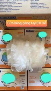 Thùng 10 Hộp Găng Tay Cao Su Trong Suốt Không Bột TOPGLOVE Găng PVC Vinyl BlendHộp 100 Cái=50Đôi Bao Tay SpaXămChế Biến Thực Phẩm Nha Khoa