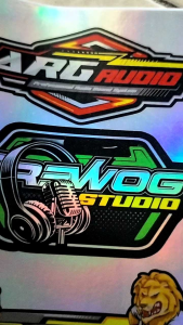 STIKER MINIATUR SOUNDSYSTEM HOLOGRAM | STIKER ANTI AIR | STIKER 1 LEMBAR