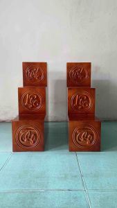 Bục tam cấp bàn thờ thần tài PHÚC LỘC THỌ Hàng loại 1 100% Gỗ