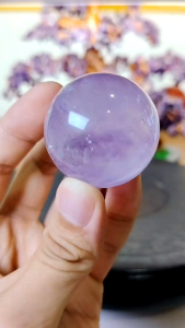 Natural Brazil High Grade Amethyst Crystal Ball Ornament AAB05