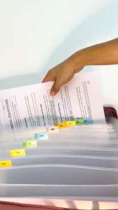 CBE MULTI-LAYER ZIPPER BAG DOCUMENT CASE FILE DESKTOP FILE ORGANIZER BOX A4