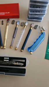 Toyo TC 90 Original Limited Edition gagang besi gold black Alat potong kaca keramik toyo tc90 Glass Cutter oil TC-90 gagang besi handle besi alat pemotong kaca