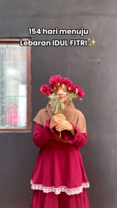 COD |Gamis Renda susun|Gamis Inayah renda susun