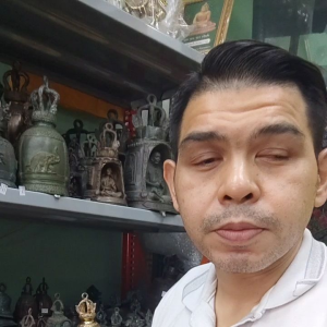 R036 ระฆัง งานทองเหลือง ลาย ช้าง 3เศียร ของตกแต่ง ของขวัญ ของที่ระลึก เสียงไพเราะ