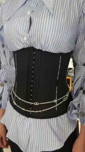 [Chính Hãng Corset Chuẩn+Tặng Áo Lót Liner] Nịt bụng latex luxury 25 xương corset chuẩn Hy Lạp màu đen. Đai nịt bụng gen nịt bụng nịt bụng latex định hình eo nịt bụng siết mỡ.