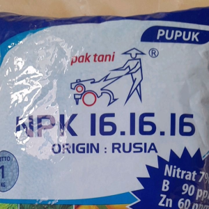 PUPUK NPK MUTIARA 16 16 16 1 KG ORGIN SU KEMASAN PABRIK