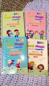 BUKU BELAJAR MENULIS ANAK MAGIC BOOK SATU SET ISI 4 BUKU PRACTICE BOOK