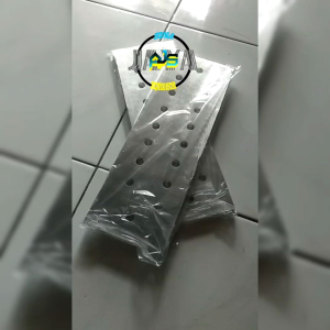 Plat Busbar Aluminium Rail Copper Panel Listrik Konduktor Penghantar Listrik Aluminium Ukuran 300x100x8 mm 16 Hole 16 Lubang Asli