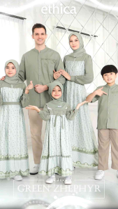 ETHICA NEW ARRIVAL SARIMBIT 2025 LADIVA 01 GREEN ZHEPHYR ||KAHFI 337 | Baju Couple Lebaran Raya Remaja Dewasa Busui Kualitas Premium Branded Terbaru