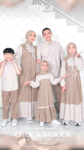 ETHICA NEW SARIMBIT 2025 ELFA 307 CHOCO MOCCA || AYUMI 534 KAHFI 346 ||Kids |Baju Muslimah Couple keluarga lebaran raya Remaja Dewasa Kualitas Premium branded COD OOTD