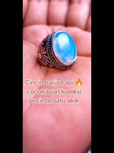 Cincin barjad api / batu akik barjad api