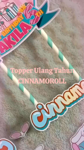 Topper Ulang Tahun Cinamoroll (Custom Nama)