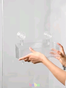 Kệ để đồ dùng nhỏ đa năng phòng tắm bàn chải đánh răng văn phòng phẩm không cần đục lỗ treo tường tự dính babo (TA13)
