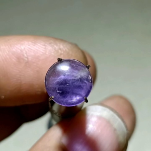 Asli Batu Akik Kecubung Kristal Kecil 9mm/09cm A72