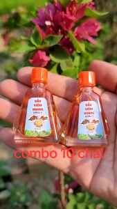 combo 10 chai dầu viêm xoang nước vàng 7ml (có rể )