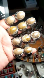 Batu Cincin Akik Badar Besi Nempel Magnet NATURAL 100%