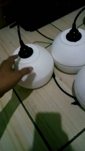 kap lampu gantung minimalis satu set Tampa bolhm