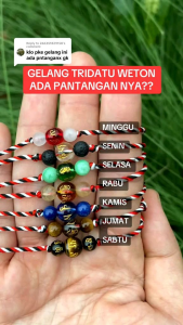 Gelang Tridatu weton jawa ( Hari lahir kalender jawa CAKRADAYu