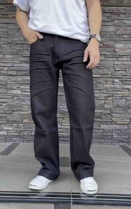 TPPJEANS HiR Vintage Denim กางเกงยีนส์ทรกงระบอกวินเทจ สีดำยีนส์เข้มไม่ฟอก ผ้าดิบไม่ยืด ผ่าผ้าเซิร์ฟเวอร์ เฟดได้ ทรงสวย เป้าซิป Size 28-36 รับชำระปลายทาง