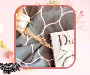 Cover Bean Bag Triangle Motif Bahan Katun Size S
