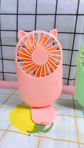Kipas angin saku portable imut 2 IN 1 mini fun portable