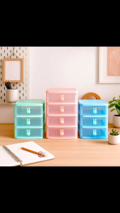 loker kecil / rak lemari susun / laci make up / bolpoin / pulpen / alat tulis / kunci / laci mini kontainer susun / laci kecil / mini rabbit / kotak susun serbaguna bening / lemari kabinet kecil / skincare / nota kantor / estetik / aksesoris