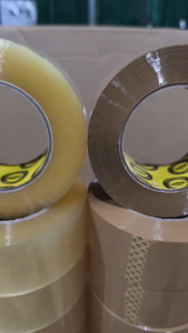 Packaging Tape 2 x 200m (Tan/Clear)6pcs per Pack