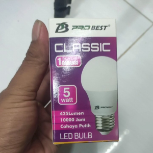 Lambu Bohlam Led PROBEST clasic 15- 3 watt GARANSI 1 tahun