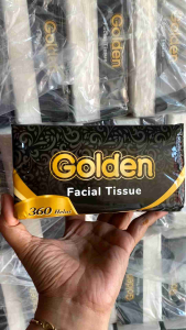 Tisu Tissu Golden Facial Tissue 360 Helai 4 Pcs