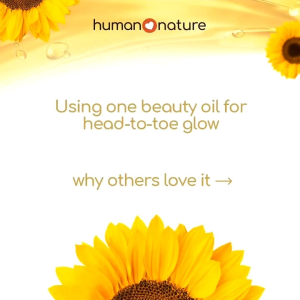 Human Nature SBO Sunflower Beauty Oil 50ml 100ml (Classic & Bloom)
