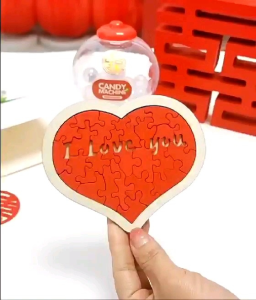 Heart shape love puzzle/24pcs creative puzzle/gift for love/Valentine