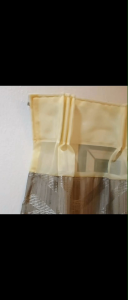 506 Half Curtain with Pleats for Kitchen Window