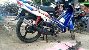 knalpot standar racing fiz R force 1 alfa suara garing kemrincing.