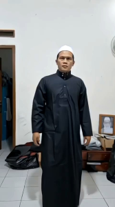 gamis  pria dewasa kancing infor