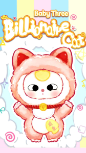 Baby Three Billionaire Cat ตุ๊กตา สินค้าพร้อมส่ง