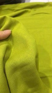 Vải Linen màu xanh cốm co giãn dày vừa mềm rũ (khổ 1m4)may đầm váyquần suông Comple