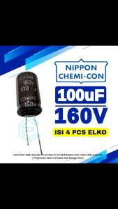 Elko 160v 100uf Elco100uf 160v ORIGINAL (isi 4pcs)