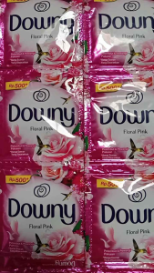 Downy 500 ✓ Floral Pink ✓ Pelembut&Pewangi Pakaian ✓ Netto: 8ml ✓ 1renceng isi 12 sachet