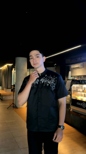 BAJU KOKO MUSLIM PRIA KERAH SHANGHAI MODEL TERBARU 2025 BAJU KOKO WARNA MAHOGANY HITAM BURGUNDY