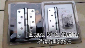 Engsel Pintu Glatino 5" SS SUS304 / Engsel Pintu 5 Inch Stainless / Engsel Pintu Glatino Sus304