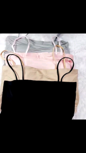 EmeryLala Bra kemben ice SILK tanpa kawat CROPTOP tali seamless bh push up pakaian wanita terbaru