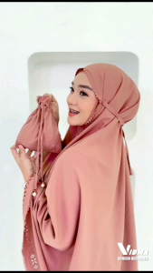Mukena Daily DELUNA 2IN1 katun Micro Premium